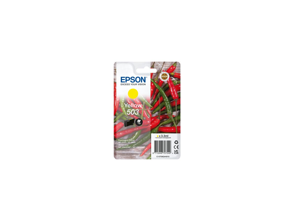 Epson 503 inktcartridge 1 stuk(s) Origineel Normaal rendement Geel