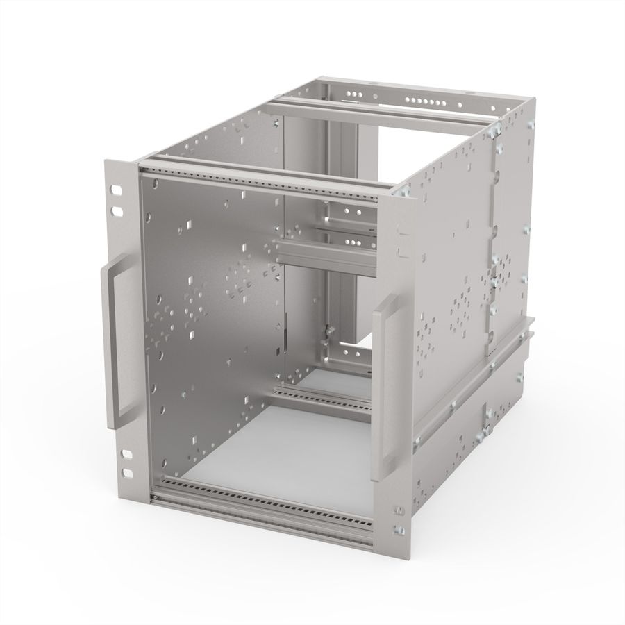 SCHROFF EuropacPRO 19" Subrack Kit for Railway, Retrofit Shielding, SNCF, 6 U, 36 HP, 320 mm