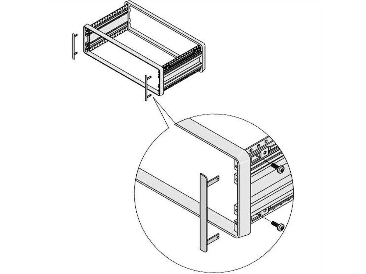 SCHROFF CompacPRO Opvulhoek, 4 HE