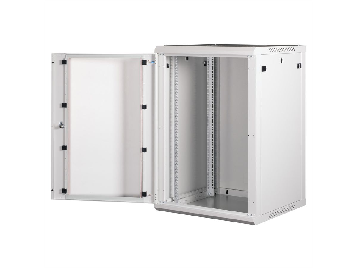 ROLINE 19" Wall Cabinet Basic Plus 18U, 600x600 BxT grey
