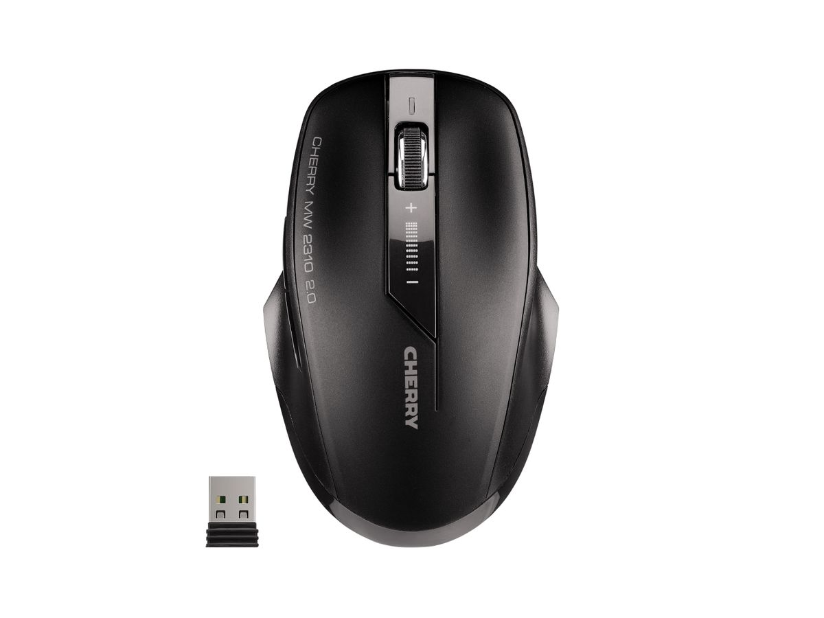 CHERRY MW 2310 2.0 Wireless Mouse, Black, USB