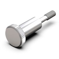 SCHROFF Kraagschroef, Kartelkop Lange uitvoering, M2,5 x 12,3 mm, Messing vernikkeld, 100 stuks