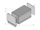 SCHROFF Insteekbare frame-eenheid buizenset, afgeschermd, 3 HE, 7 HE, 227 mm