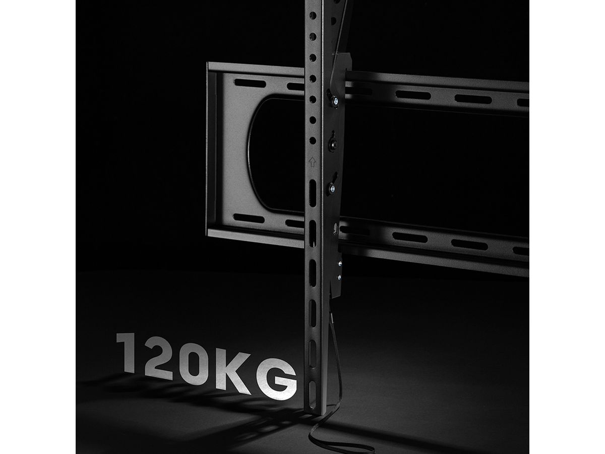 VALUE TV Wall Mount, 80mm Wall Distance, <120kg, <304,8cm (120"), VESA 900x600, tiltable