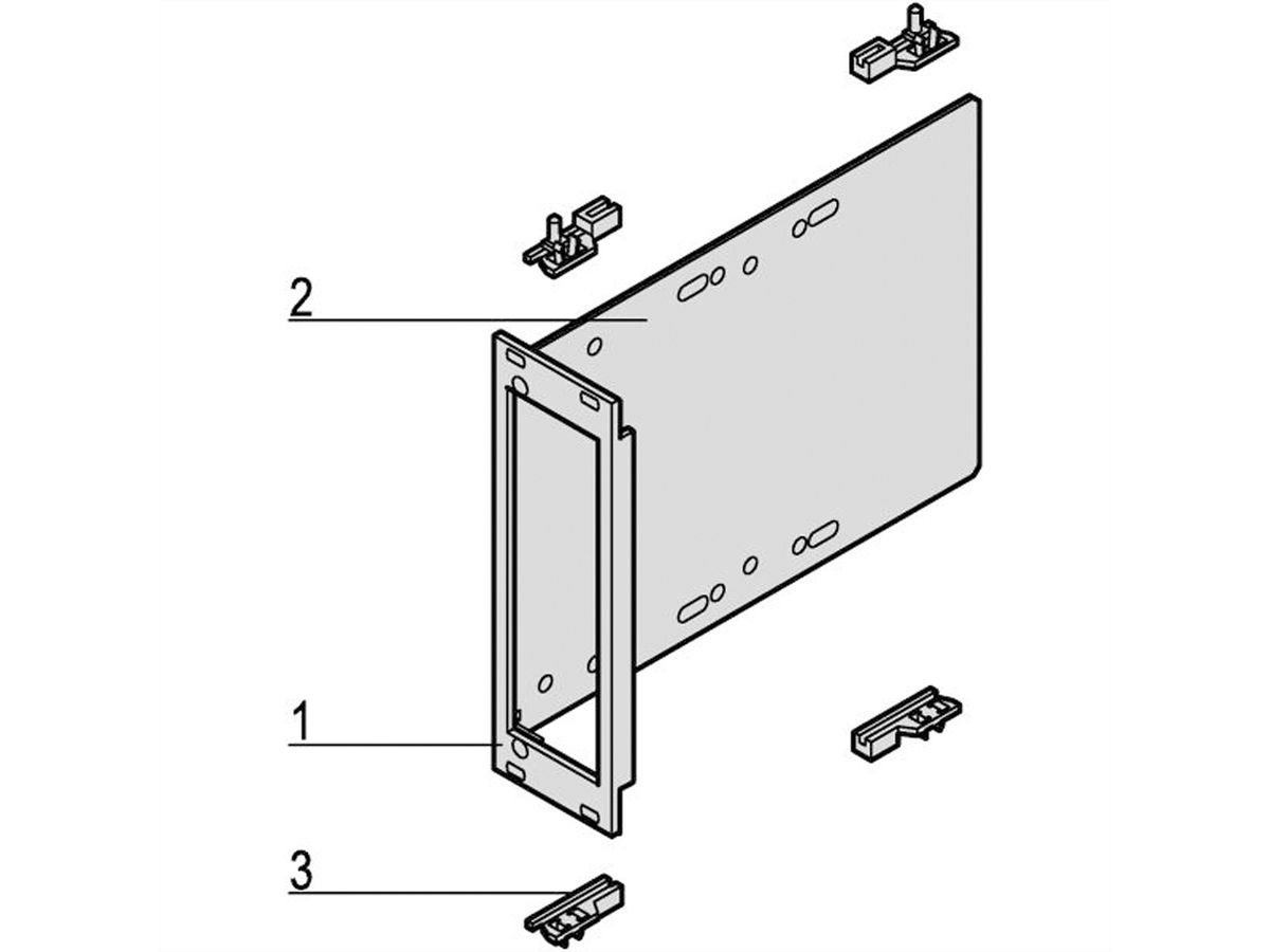 SCHROFF CPCI-module voor station 1x 3 1/2", 3 HE verticaal, met frontpaneel