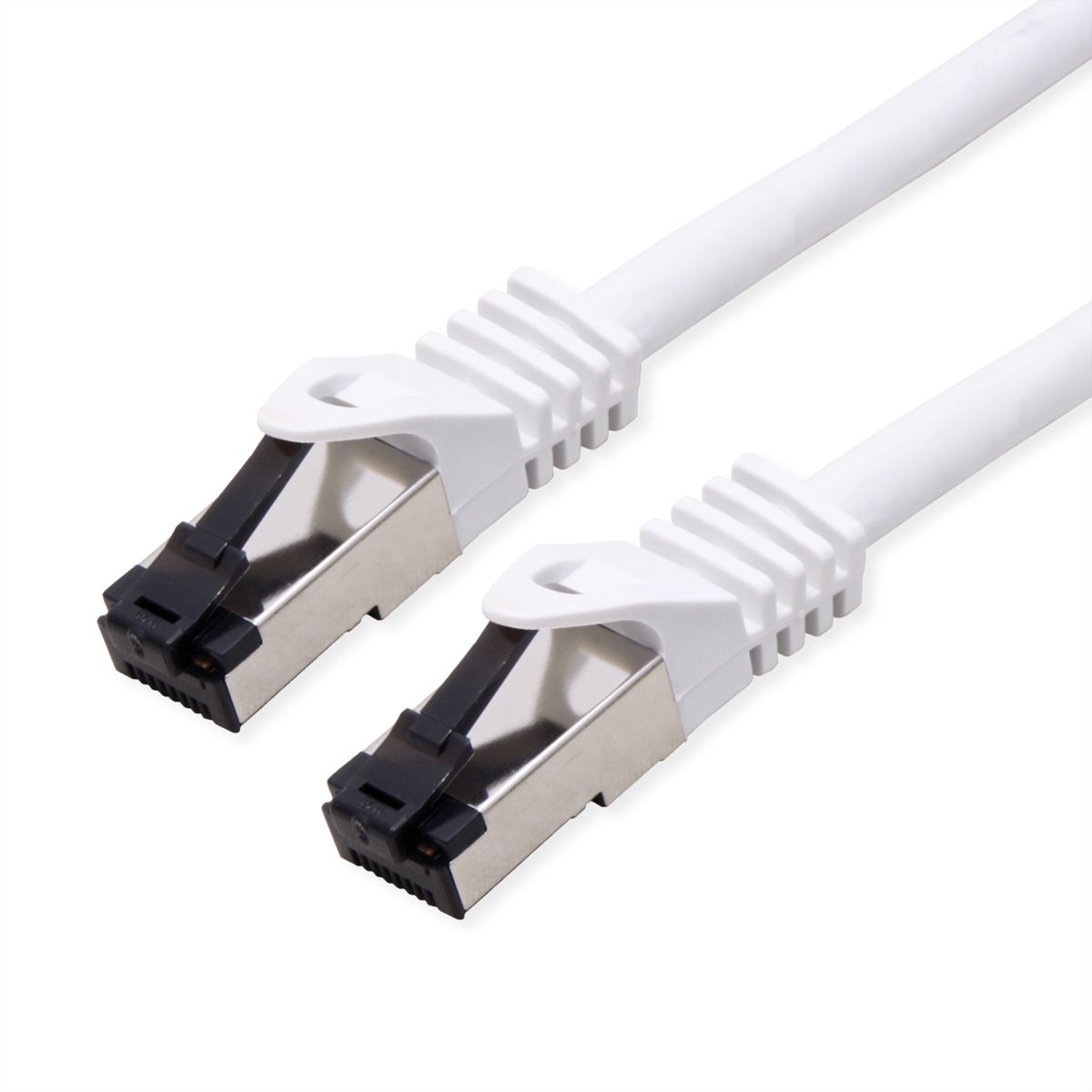 VALUE S/FTP Patch Cord Cat.8 (Class I), stranded, LSOH, PoE, white, 3 m