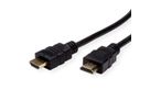 ROLINE HDMI High Speed Cable + Ethernet, TPE, black, 7.5 m