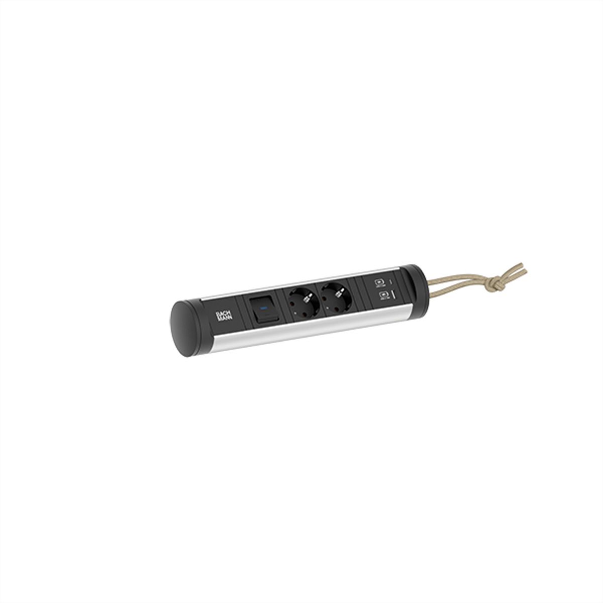 BACHMANN CYCLE Loop 2xCEE7/3 1xswitch 1xUSB A/C 22W 2.5m CEE7/7