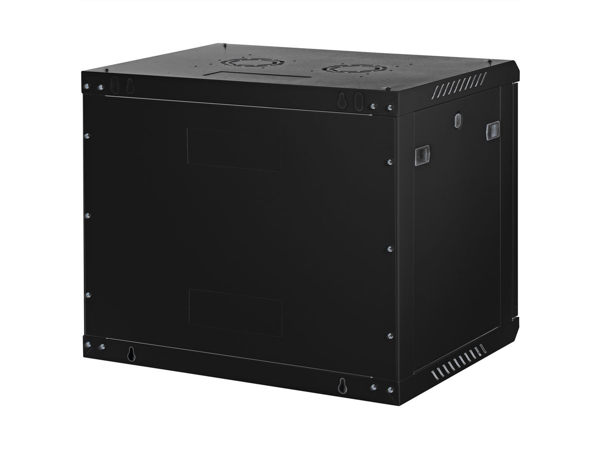 ROLINE 19" Wall Cabinet Basic Plus 9U, 600x450 BxT black