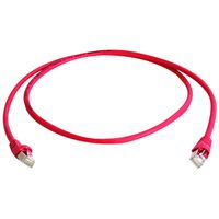 TELEGÄRTNER Patchkabel S/FTP Cat.6A 10/100/1000BT, crossover , rood, 2 m