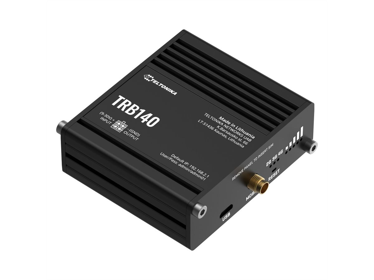 TELTONIKA TRB140 LTE/4G/3G/2G robuuste Industriële gateway