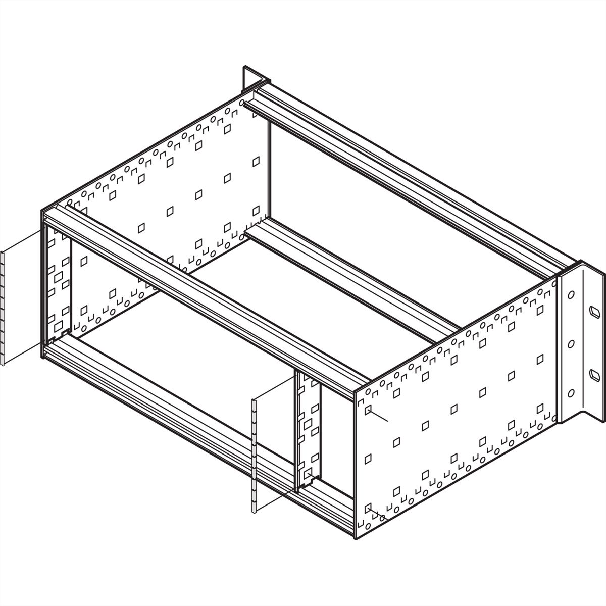 SCHROFF EuropacPRO EMC Shielding Kit, Backplane to Side Panel, Stainless Steel, 6 U