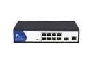 VALUE PoE+ Switch, Gigabit Ethernet, 8+2 Uplink Ports (1x GbE + 1x SFP)