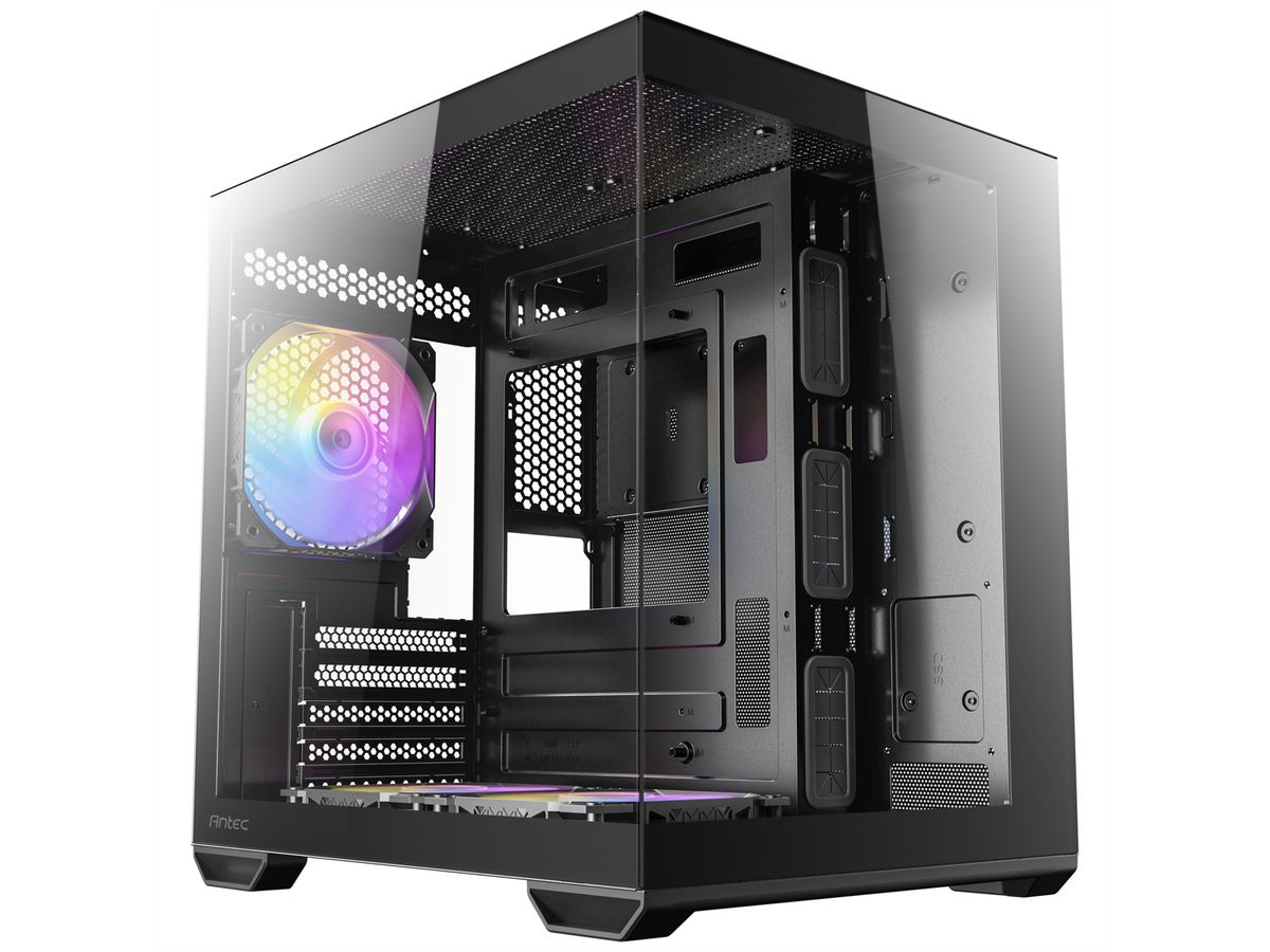 ANTEC CX60M ARGB PC Gehäuse Mini Tower Micro-ATX, schwarz