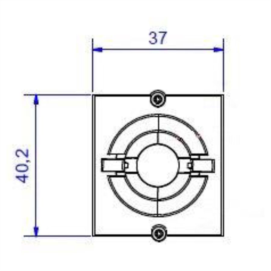 BACHMANN frame 1xKBD Ø 11 mm