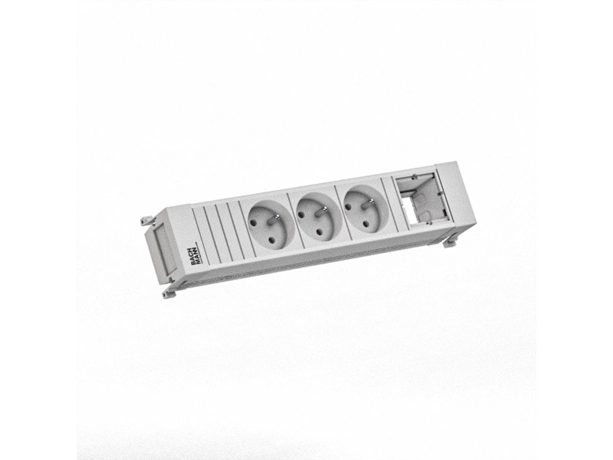 BACHMANN POWER FRAME 3xUTE 1xCM 0.2m GST18 RAL9010
