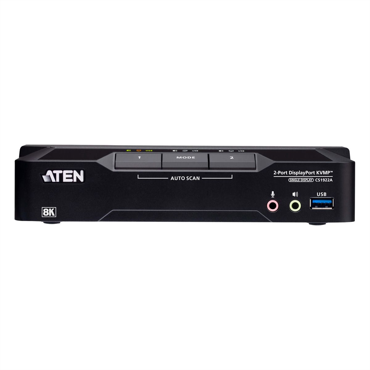 ATEN CS1922A 2-poorts USB 3.0 8K DisplayPort KVM-switch