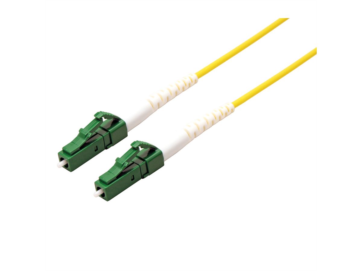 ROLINE Fibre Optic Jumper Cable 9/125µm, OS2, LC/LC, APC, simplex, LSOH, yellow, 2 m