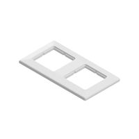 EasyLan double cover frame, white RAL 9010