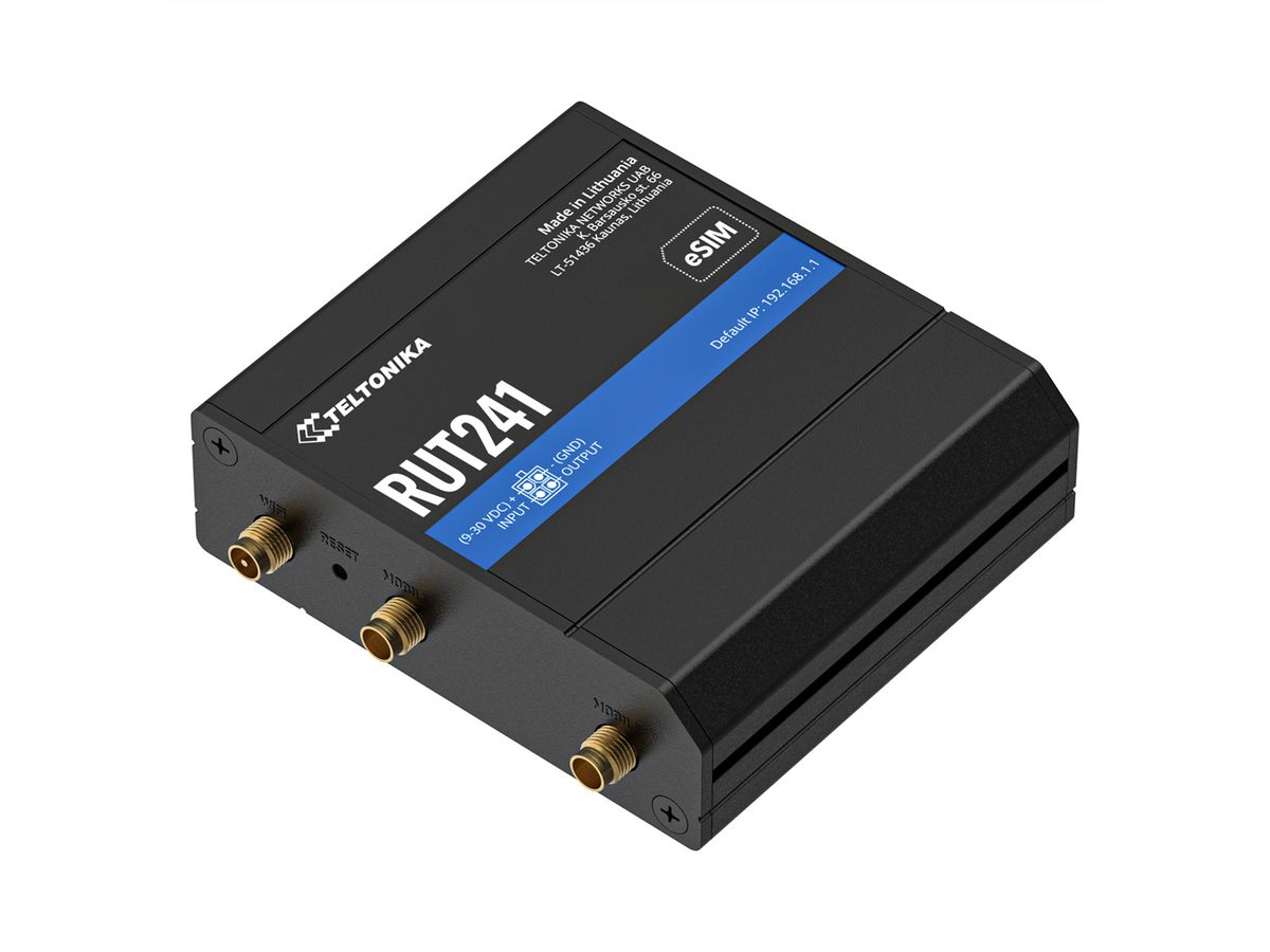 TELTONIKA RUT241 LTE/4G/3G/2G WiFi Industrie Router eSIM Version
