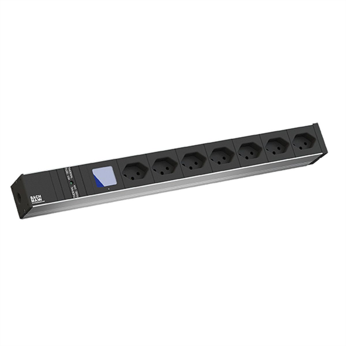 BACHMANN BN0500 19 inch 1U 7xCH T13, 1xFuse 10A Current 3.0m T23 Switzerland
