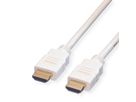 ROLINE HDMI High Speed kabel met Ethernet, wit, 2 m