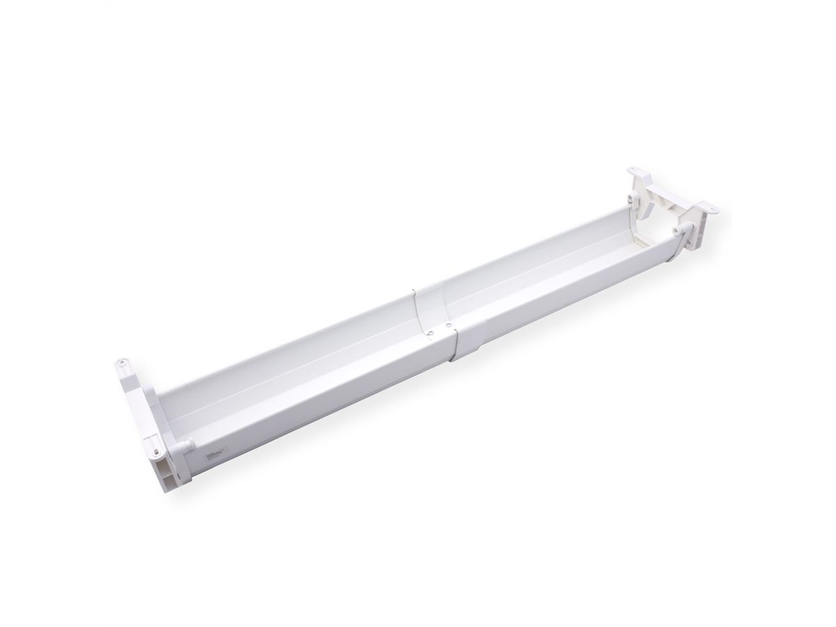 ROLINE Easy2Open kabelgoot, Montage onder tafel, wit, 85,8 cm