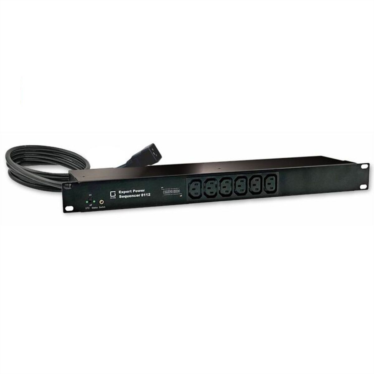 GUDE 8112-6 Expert Power Sequenzer 6x C13 mit Überspannungsschutz und Netzfilter , Anschluß C19