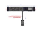 BACHMANN DESK RAIL 2xprotective contact USB A&C, USB Charger 22W 1xABD 2.0m GST18