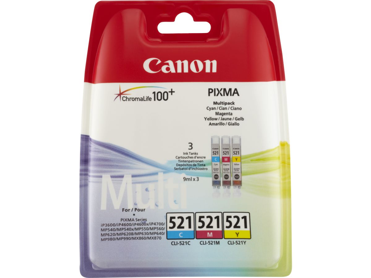 Canon 2934B010 inktcartridge 3 stuk(s) Origineel Cyaan, Magenta, Geel
