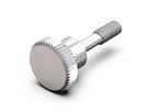 SCHROFF Kraagschroef, kartelkop kort, M2,5 x 12,3 mm, messing vernikkeld, 100 stuks
