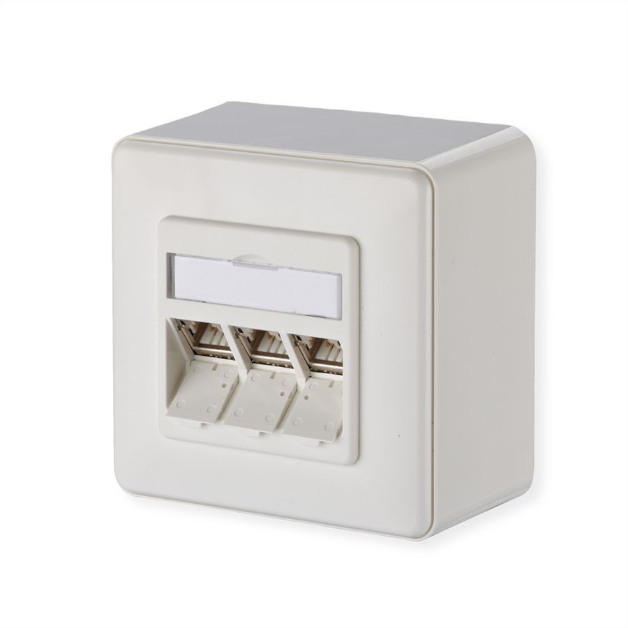 METZ CONNECT C6Amodul 3 Port 270°M AP reinweiß