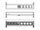 BACHMANN DESK 3x earthing contact 4x ABD GST18