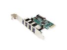 VALUE PCI-Express-Kaart, USB 3.2 Gen 1, 4 Poorts