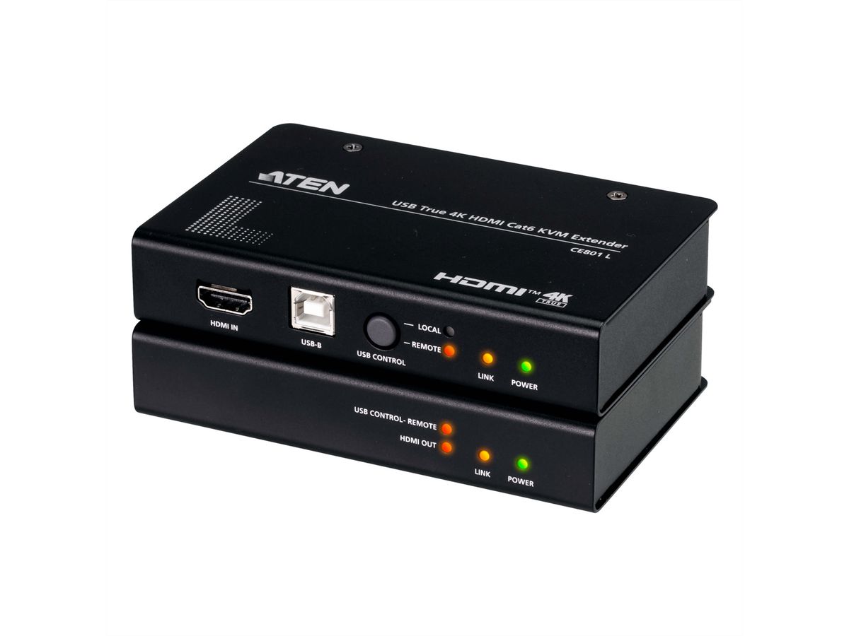 ATEN CE801 USB True 4K HDMI Cat 6 KVM-extender