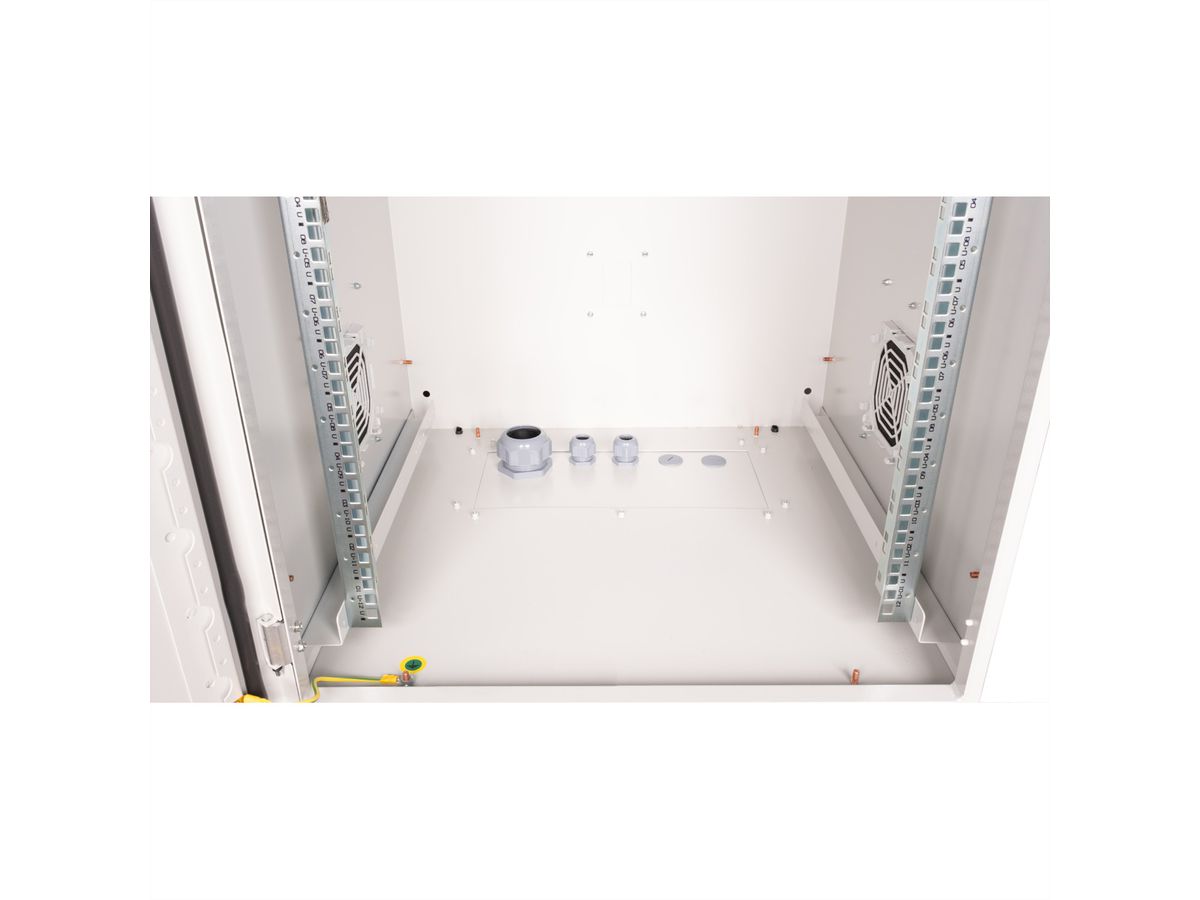 ROLINE 19-inch wandbehuizing Pro 12 U, 600x600 BxT IP55 buiten grijs