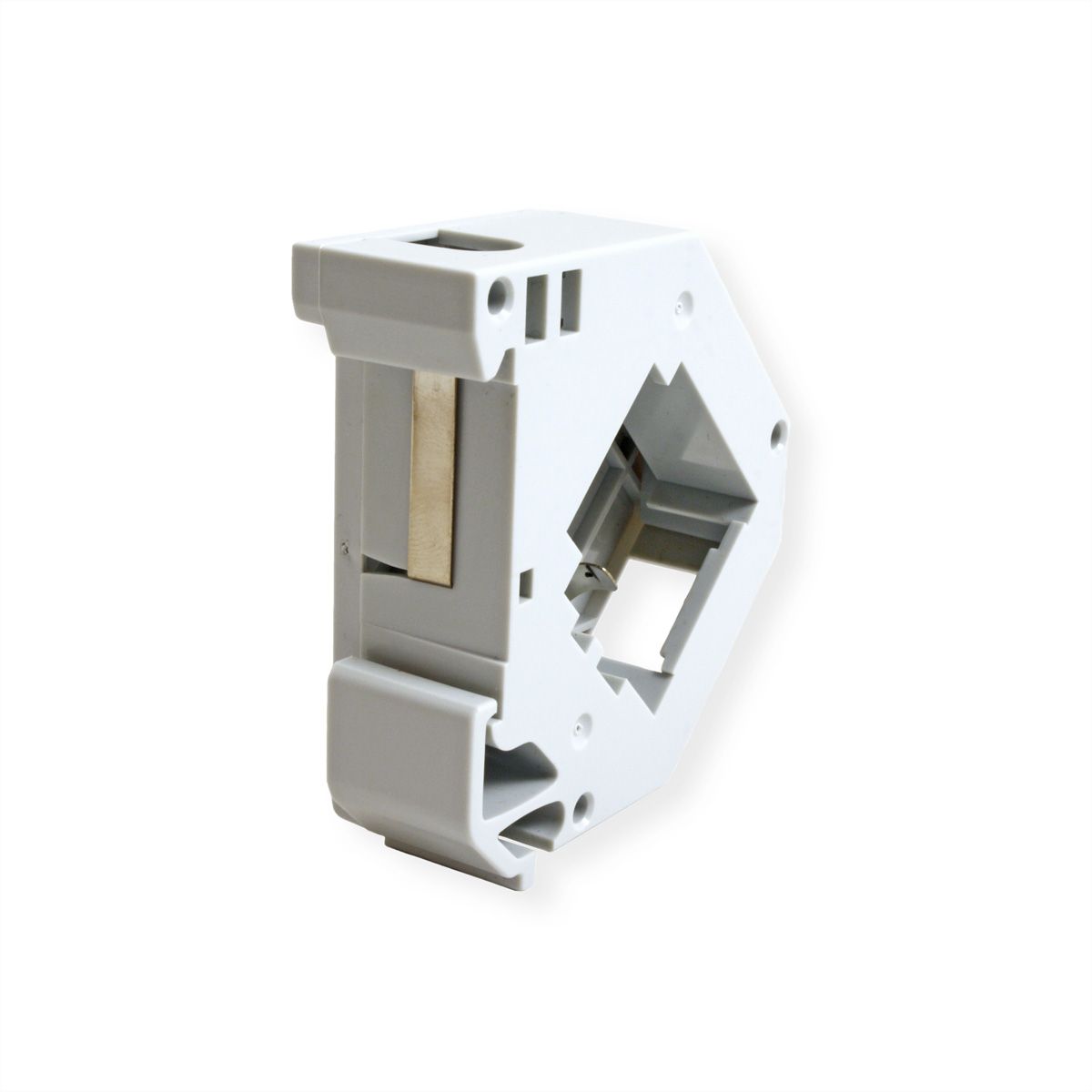 ROLINE Keystone Holder, empty, DIN-RAIL, 45°