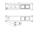 BACHMANN POWER FRAME Medium 2x geaard stopcontact 2x ABD