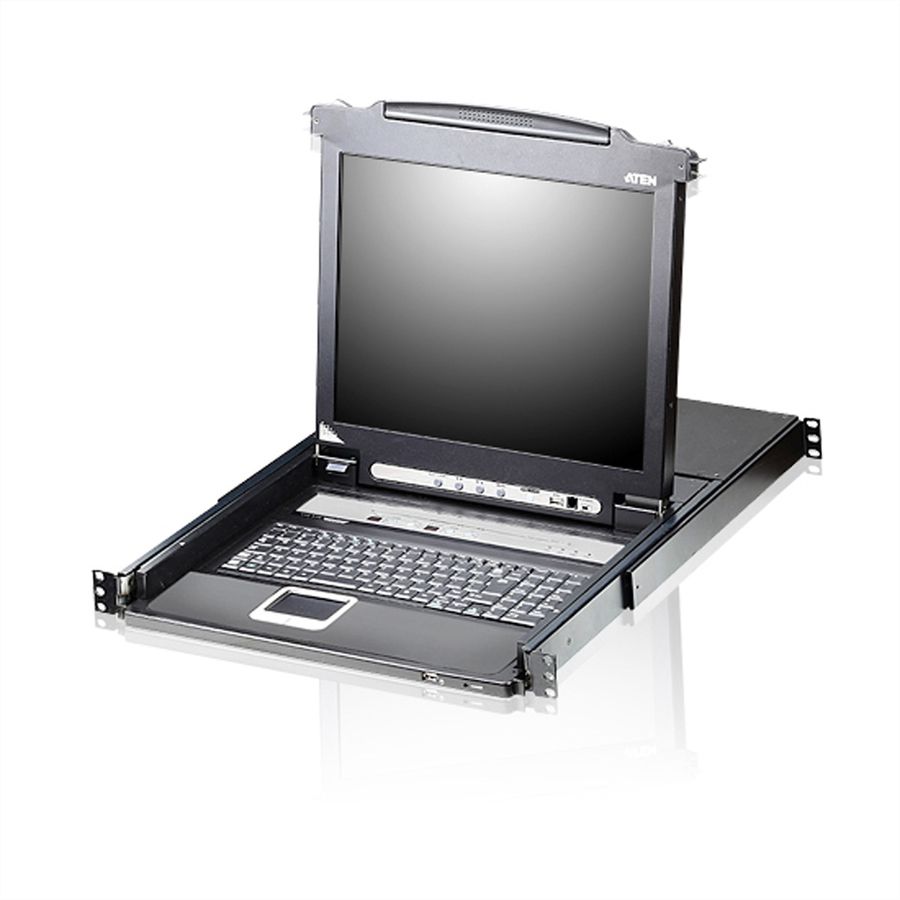 ATEN CL5716N LCD KVM-switch, USB-PS/2, VGA  , Toetsenbord indeling Groot-Brittannië