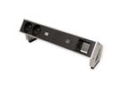 BACHMANN DESK2 2xUTE 1xUSB C 60W 1xCM 0.2m GST18 INOX
