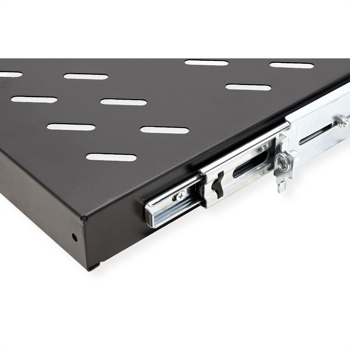 VALUE 19" 1U Extendable Sliding Shelf for Cabinets, 420 x 568 mm, max. load 25 kg