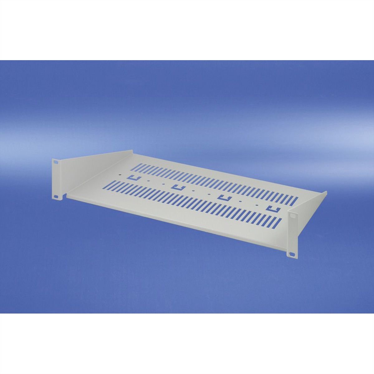 SCHROFF 19" Equipment Shelf, 2 U, RAL 7035