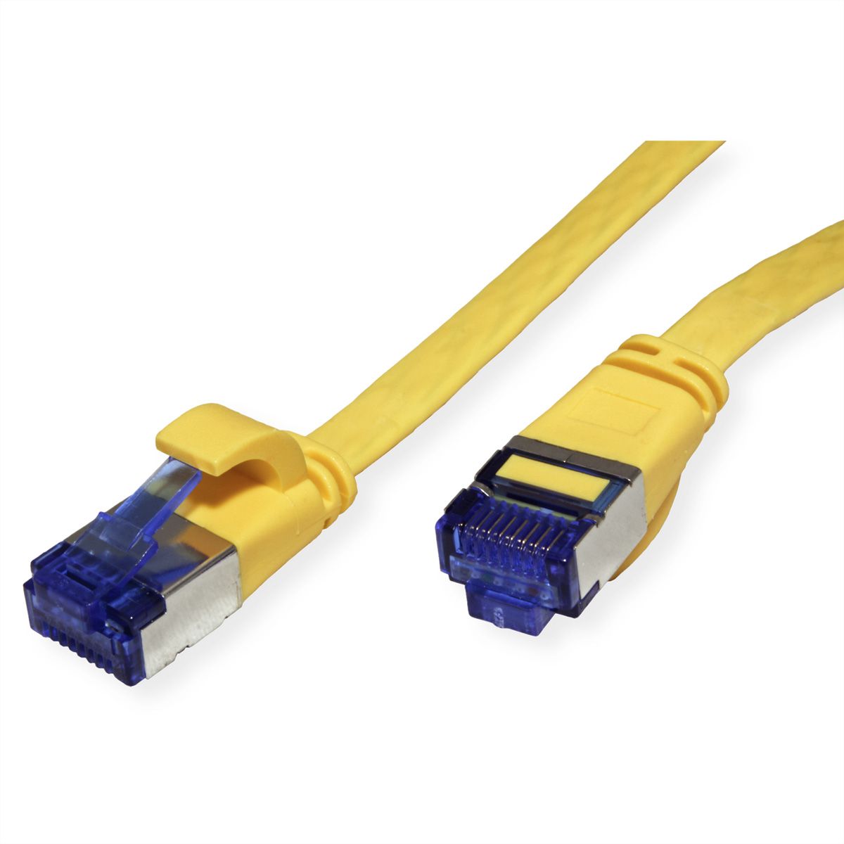 VALUE FTP Patch Cord, Cat.6A (Class EA), extra-flat, yellow, 5 m