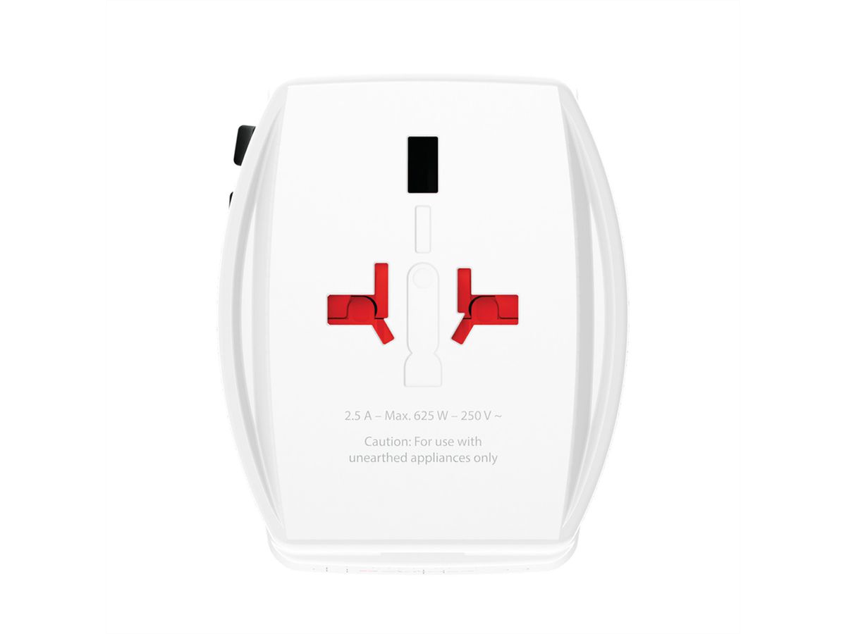 Skross MUV USB AC30PD White Retail, Weltweit