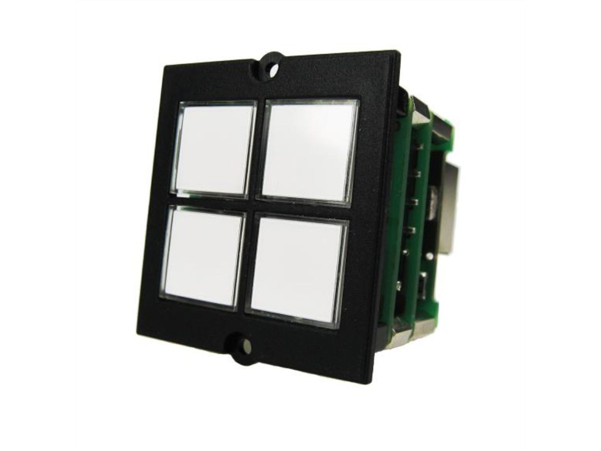BACHMANN frame 4x push-button universal controller+ labelling fields