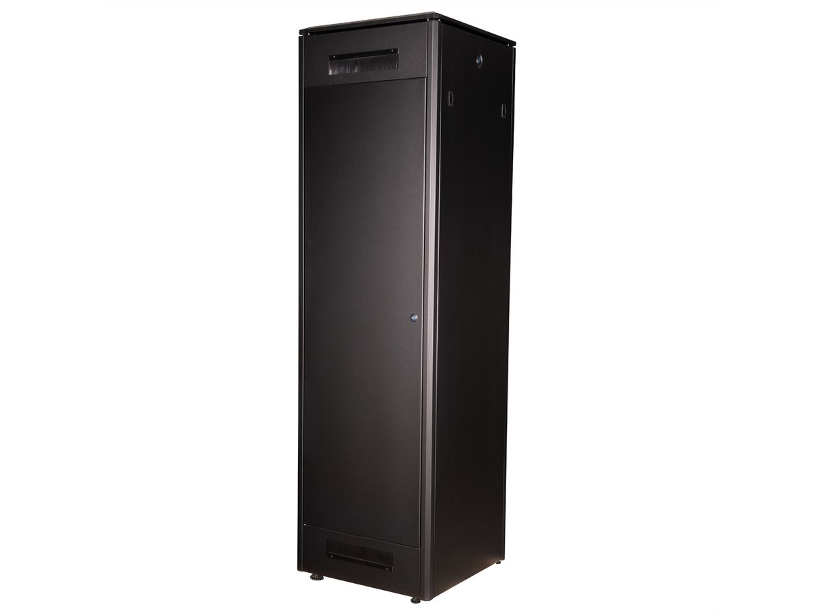 ROLINE 19-inch netwerkkast Pro 47 U, 600x600 BxD Glazen deur zwart