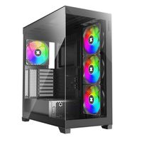 XILENCE Xilent Gleam X818.ARGB Gaming ATX PC-behuizing zwart, RGB ATX Midi Tower