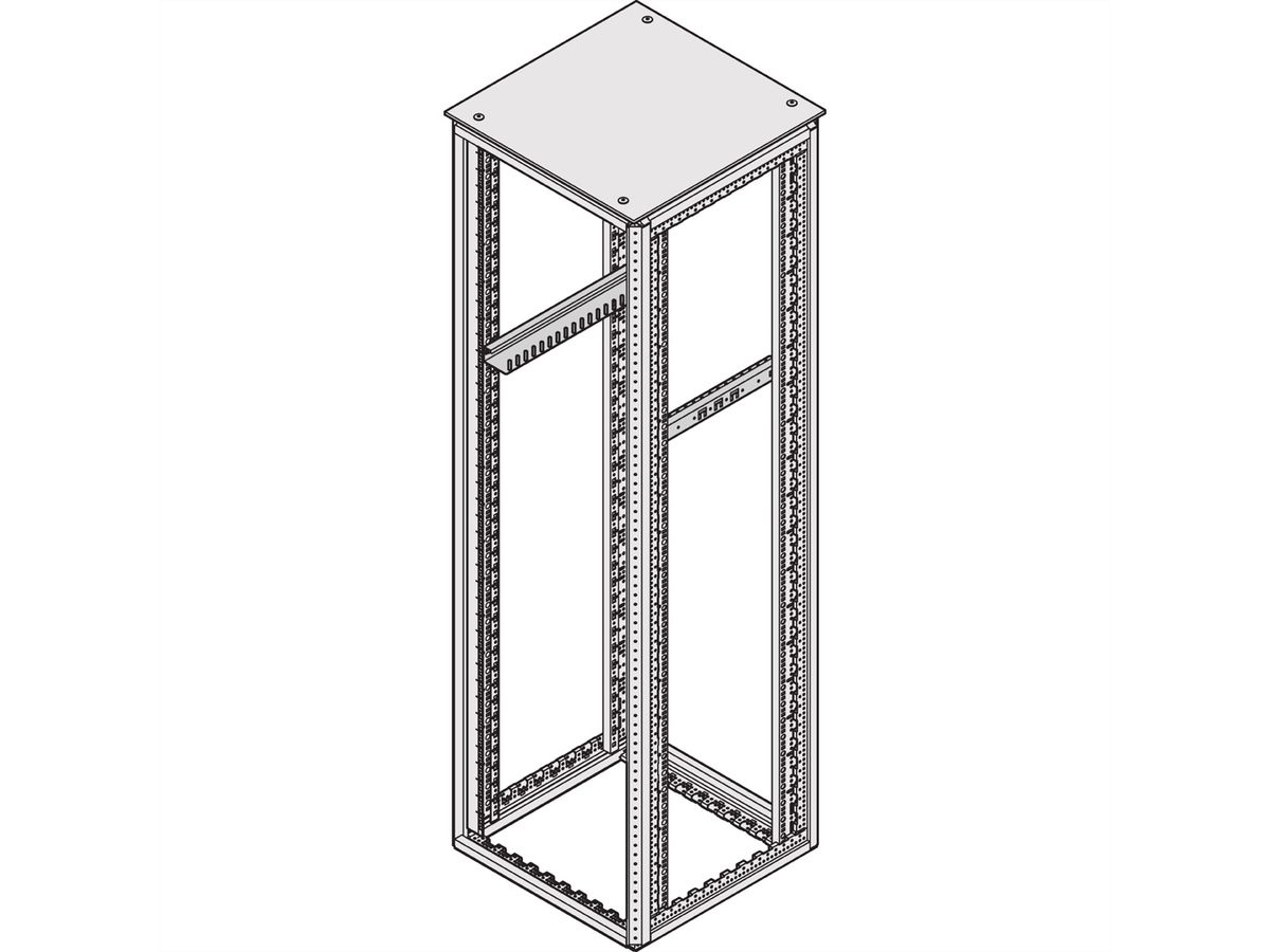 SCHROFF VARISTAR Geleiderails 25kg, max. gewicht, tbv 1000mm diepte, 2 St.