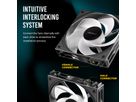 ANTEC C120 ARGB Fan Reverse PC Case Fan 120mm 3-in-1-Pack, black