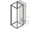 SCHROFF Novastar achterwand met kabelgoot, RAL 7035, 25 U 553W